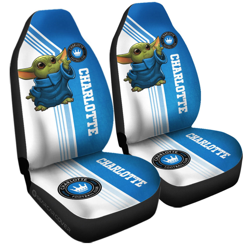 Charlotte FC Car Seat Covers Baby Yoda Car Accessories - Gearcarcover - 3
