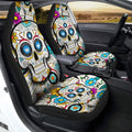 Charlotte FC Car Seat Covers Custom Sugar Skull Car Accessories - Gearcarcover - 2