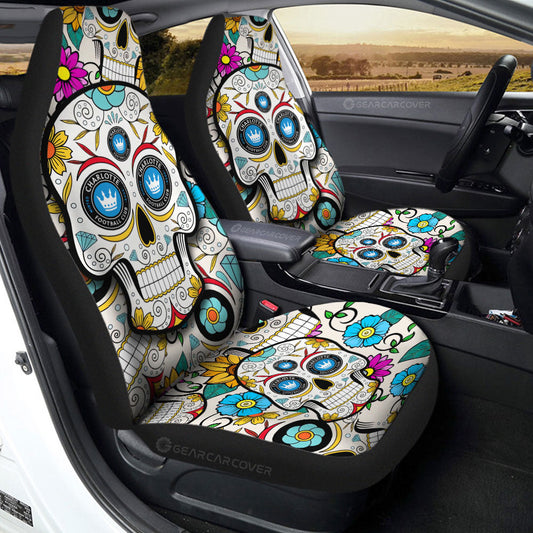 Charlotte FC Car Seat Covers Custom Sugar Skull Car Accessories - Gearcarcover - 2