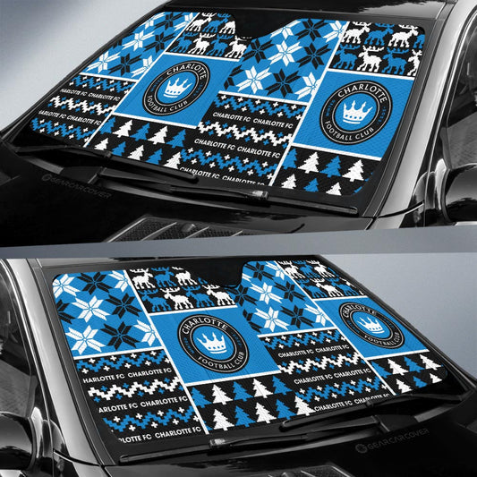 Charlotte FC Car Sunshade Custom Ugly Style Car Accessories - Gearcarcover - 2