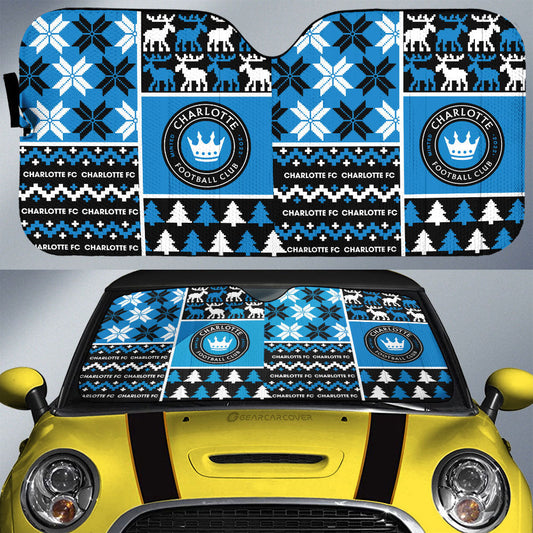 Charlotte FC Car Sunshade Custom Ugly Style Car Accessories - Gearcarcover - 1