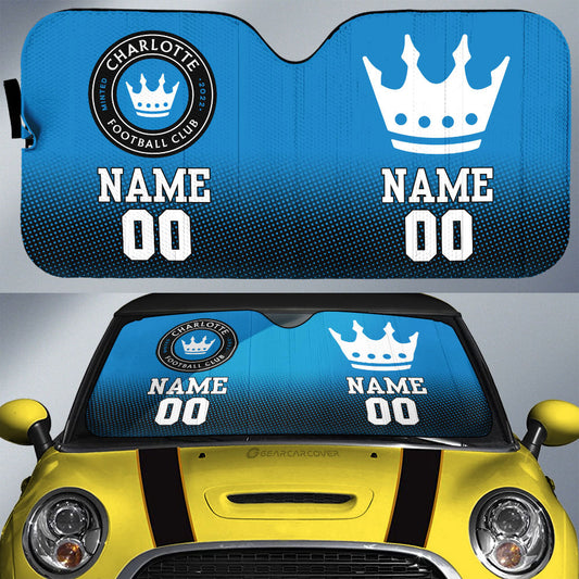 Charlotte FC Car Sunshade Sporty Team Collection - Gearcarcover - 1