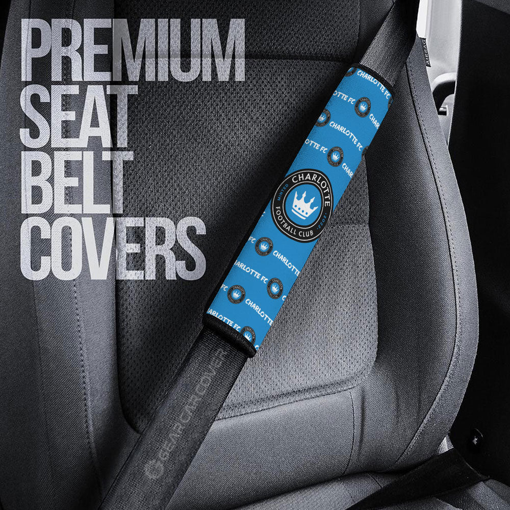 Charlotte FC Seat Belt Covers Sporty Team Collection - Gearcarcover - 3