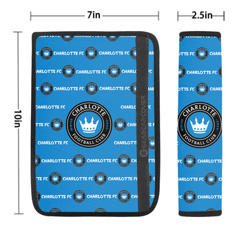 Charlotte FC Seat Belt Covers Sporty Team Collection - Gearcarcover - 1