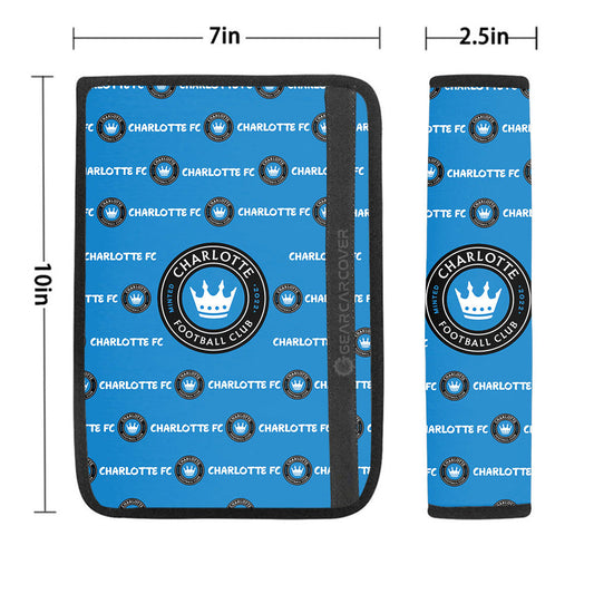 Charlotte FC Seat Belt Covers Sporty Team Collection - Gearcarcover - 1