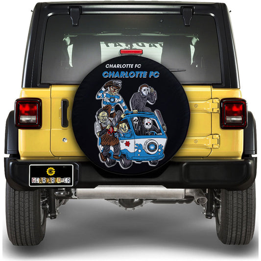Charlotte FC Spare Tire Covers Horror Characters Car Accessories - Gearcarcover - 1