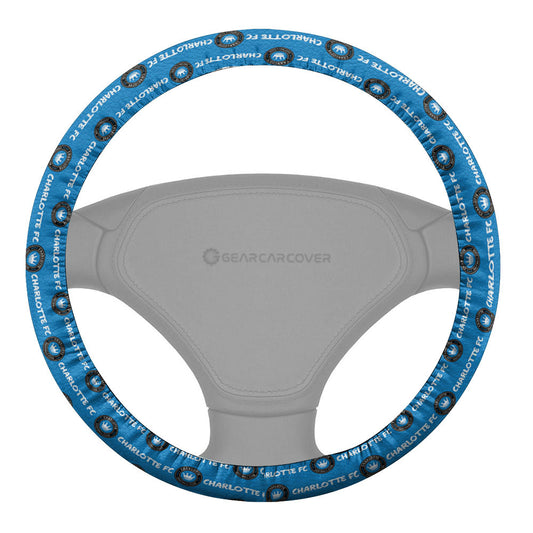 Charlotte FC Steering Wheel Cover Sporty Team Collection - Gearcarcover - 2