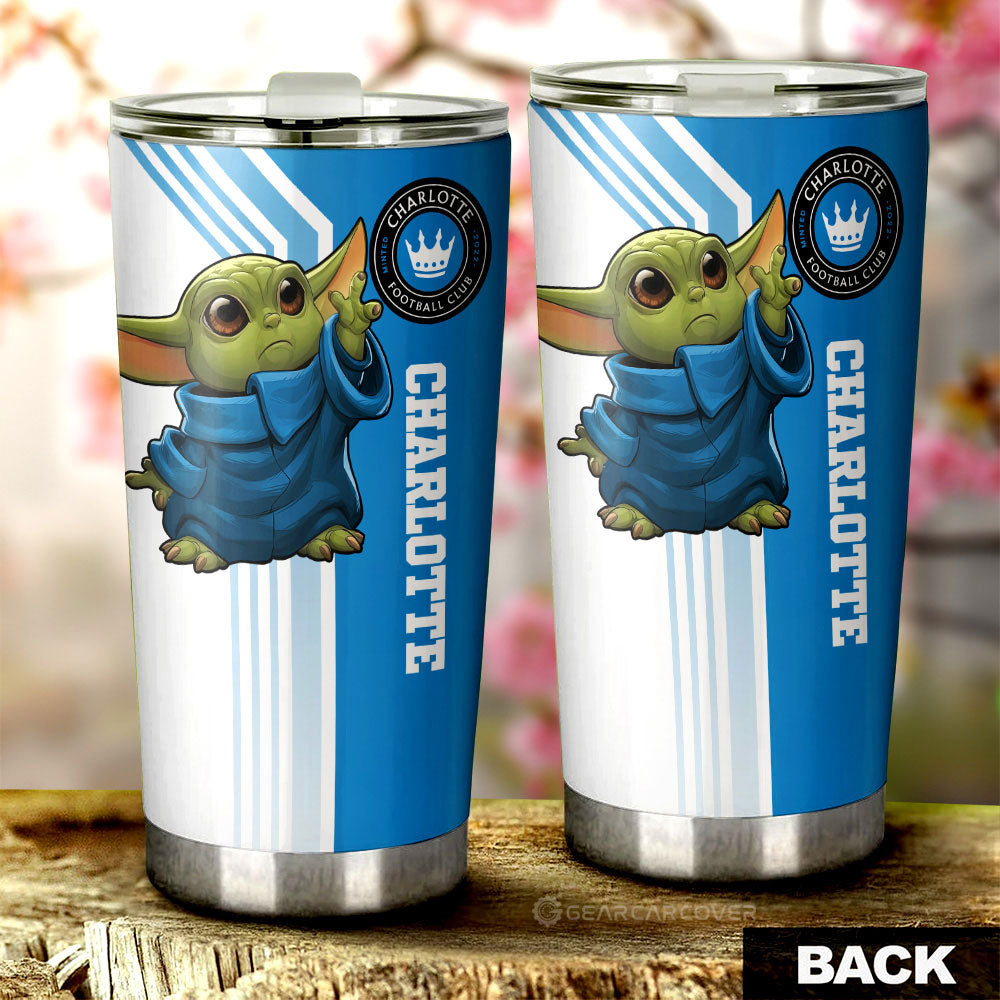 Charlotte FC Tumbler Cup Custom Car Accessories - Gearcarcover - 2