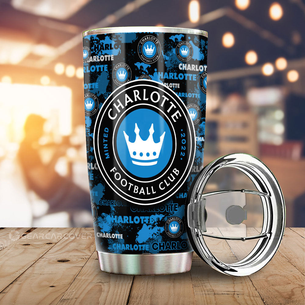 Charlotte FC Tumbler Cup Custom Car Accessories - Gearcarcover - 1