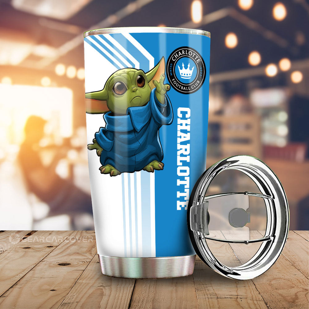 Charlotte FC Tumbler Cup Custom Car Accessories - Gearcarcover - 1