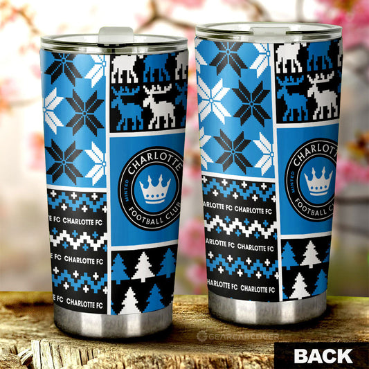 Charlotte FC Tumbler Cup Custom Ugly Style Car Accessories - Gearcarcover - 2