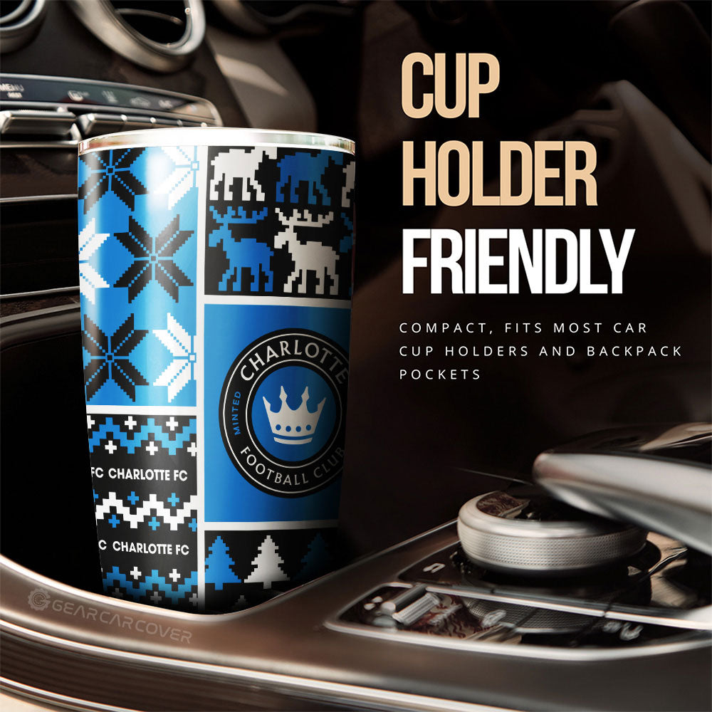 Charlotte FC Tumbler Cup Custom Ugly Style Car Accessories - Gearcarcover - 3