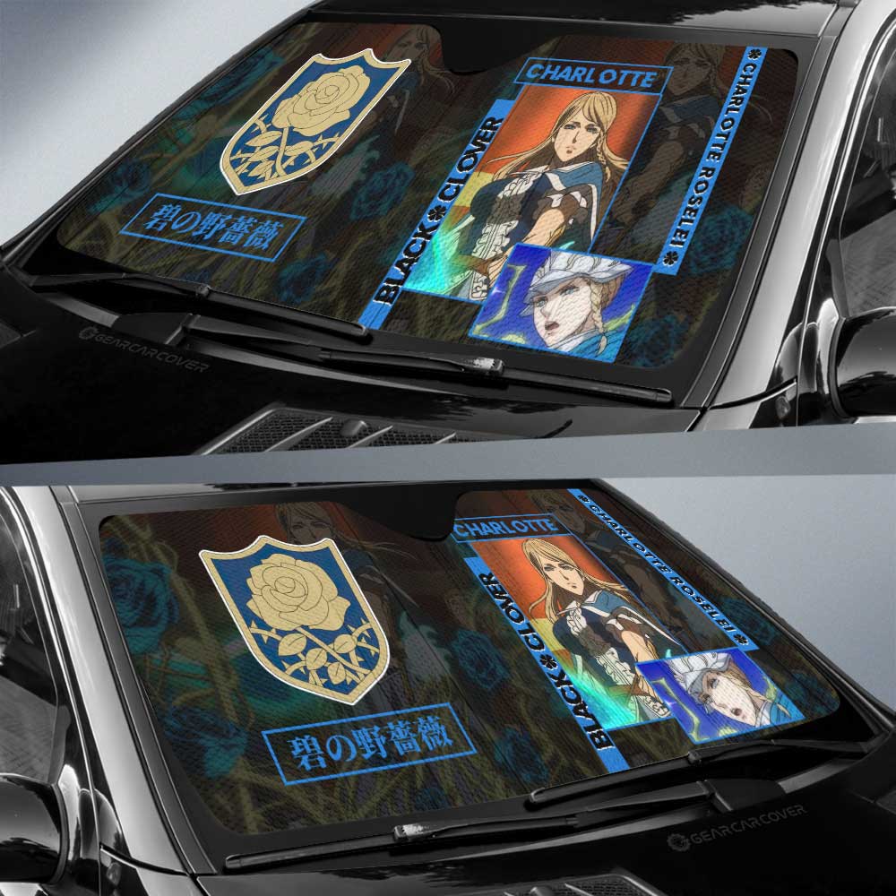 Charlotte Roselei Car Sunshade Custom - Gearcarcover - 2