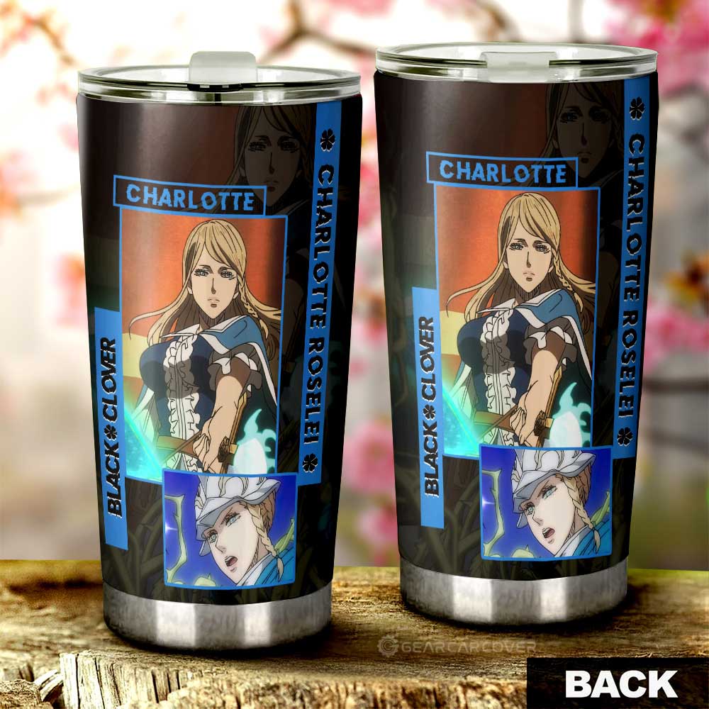 Charlotte Roselei Tumbler Cup Custom - Gearcarcover - 3