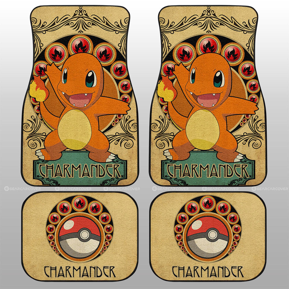 Charmander Car Floor Mats Custom Car Interior Accessories - Gearcarcover - 1