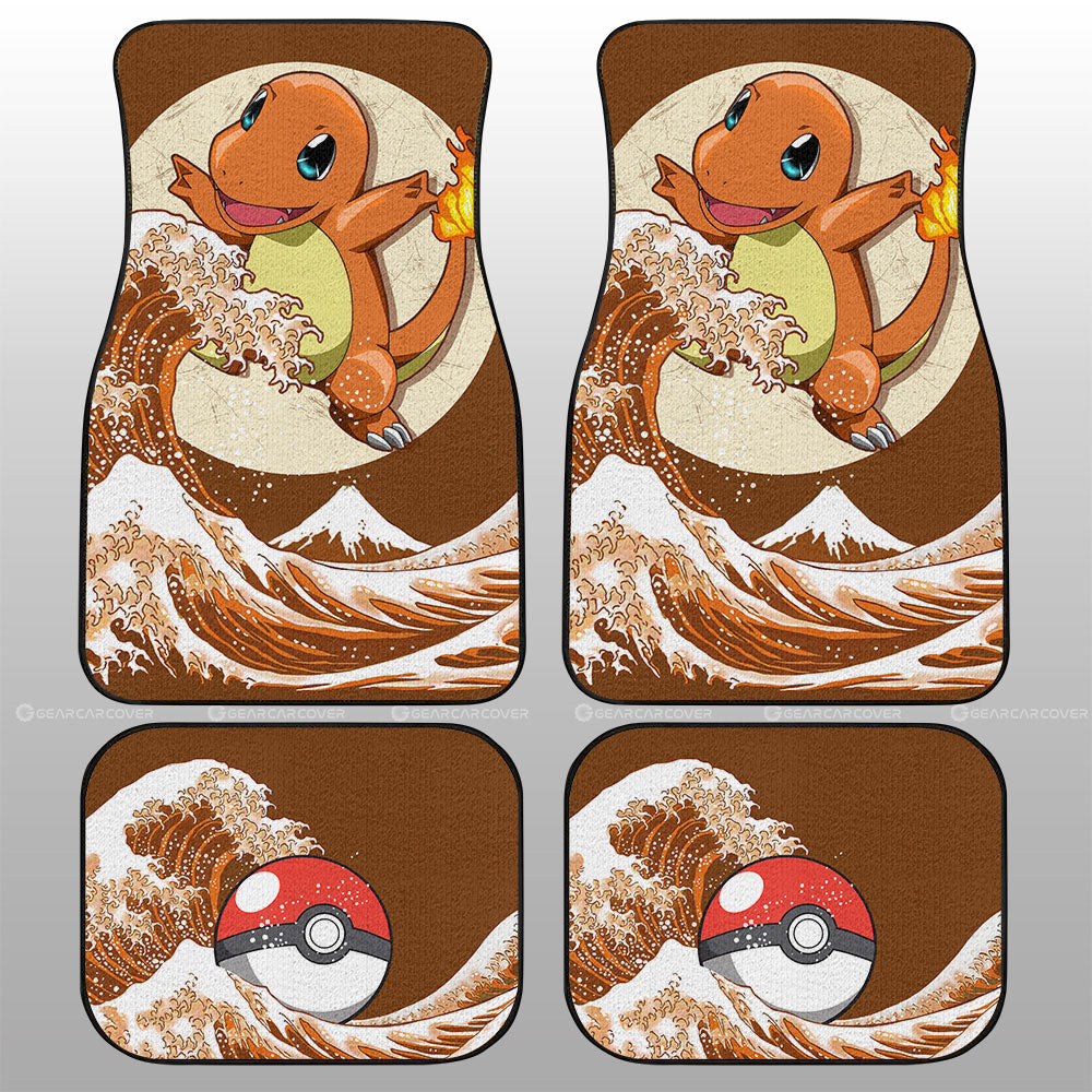 Charmander Car Floor Mats Custom Pokemon Car Accessories - Gearcarcover - 1