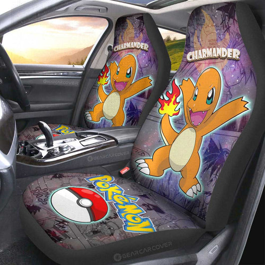 Charmander Car Seat Covers Custom Anime Galaxy Manga Style - Gearcarcover - 2