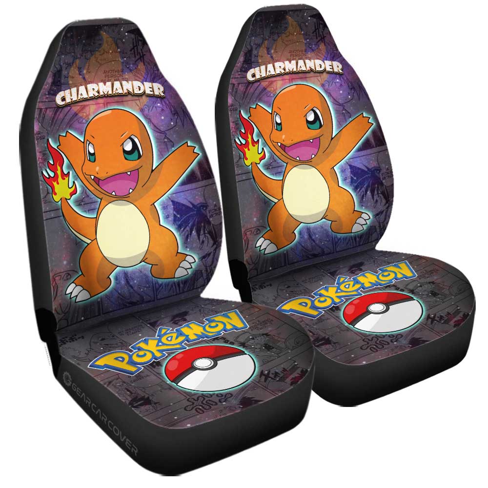 Charmander Car Seat Covers Custom Galaxy Manga Style - Gearcarcover - 3