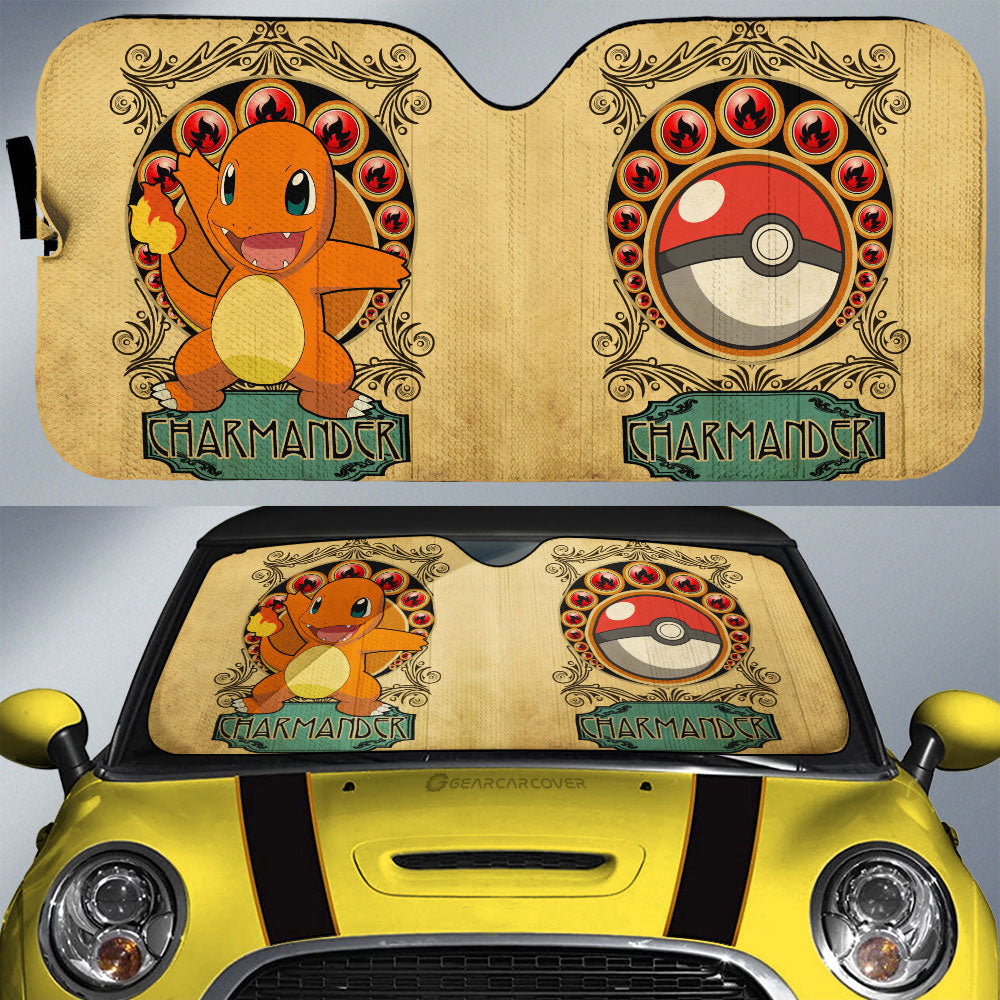 Charmander Car Sunshade Custom Car Interior Accessories - Gearcarcover - 1