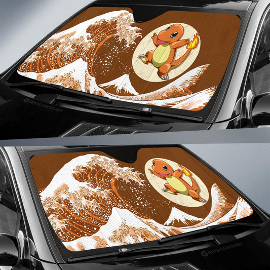 Charmander Car Sunshade Custom Pokemon Car Accessories - Gearcarcover - 2