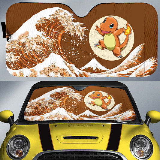 Charmander Car Sunshade Custom Pokemon Car Accessories - Gearcarcover - 1