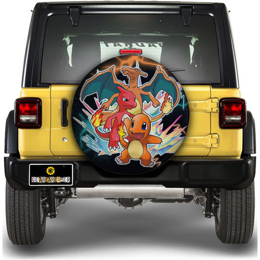 Charmander Evolution Spare Tire Cover Custom - Gearcarcover - 1