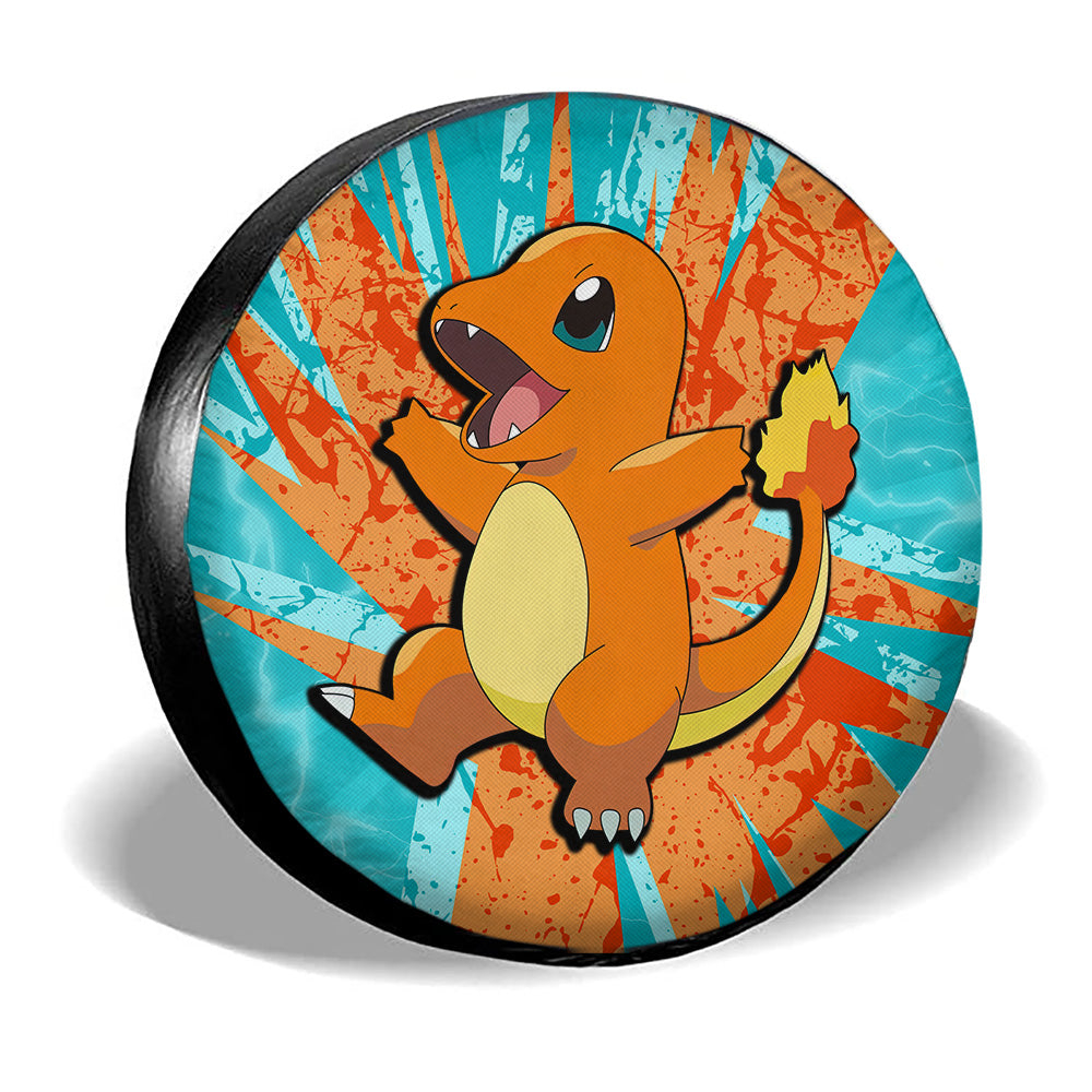 Charmander Spare Tire Cover Custom Anime For Fans - Gearcarcover - 3