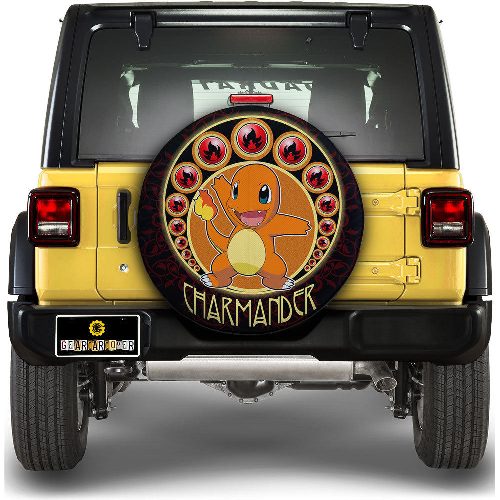 Charmander Spare Tire Cover Custom Anime For Fans - Gearcarcover - 1