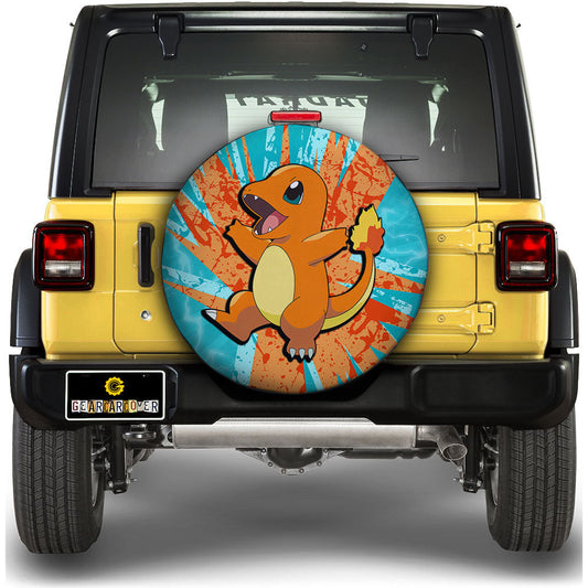 Charmander Spare Tire Cover Custom For Fans - Gearcarcover - 1