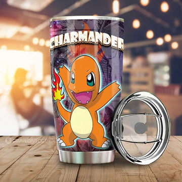 Charmander Tumbler Cup Custom Anime Galaxy Manga Style - Gearcarcover - 1