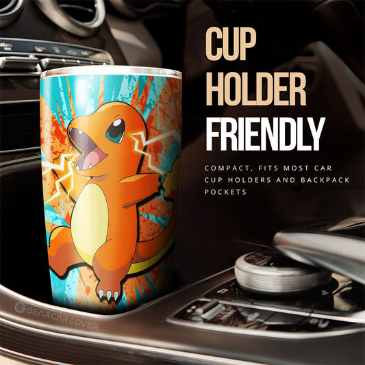 Charmander Tumbler Cup Custom Car Interior Accessories - Gearcarcover - 2