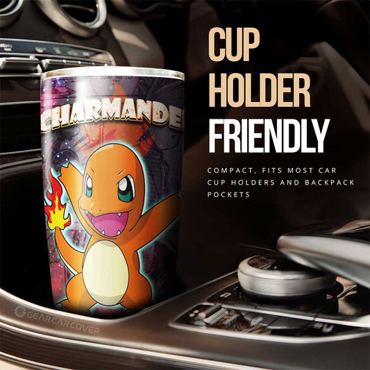 Charmander Tumbler Cup Custom Galaxy Manga Style - Gearcarcover - 2