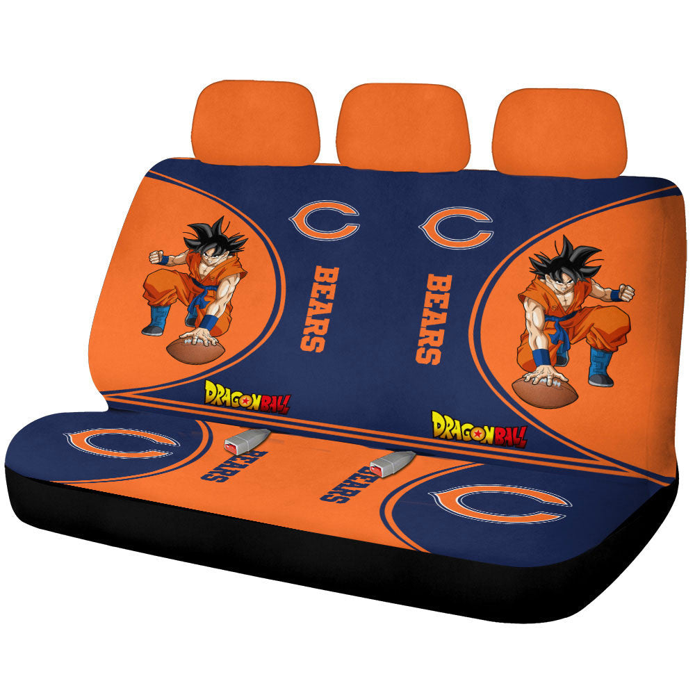 Chicago Bears Car Back Seat Covers Custom Car Accessories For Fans - Gearcarcover - 1