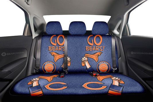 Chicago Bears Car Back Seat Covers Custom Car Accessories - Gearcarcover - 2