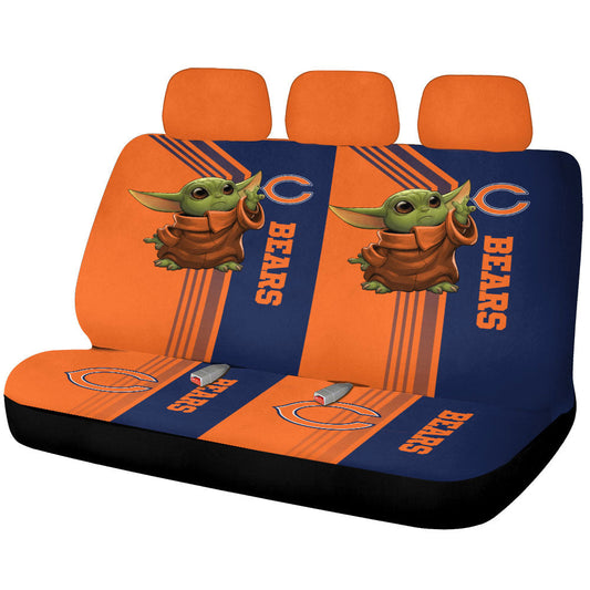 Chicago Bears Car Back Seat Covers Custom Car Accessories - Gearcarcover - 1