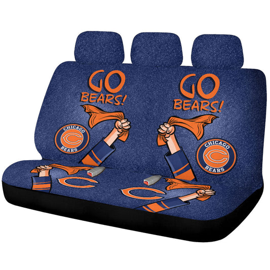 Chicago Bears Car Back Seat Covers Custom Car Accessories - Gearcarcover - 1