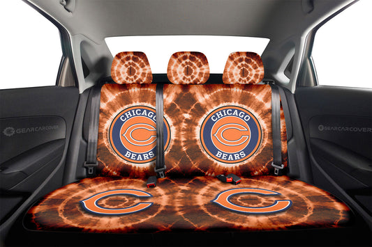 Chicago Bears Car Back Seat Covers Custom Tie Dye Car Accessories - Gearcarcover - 2