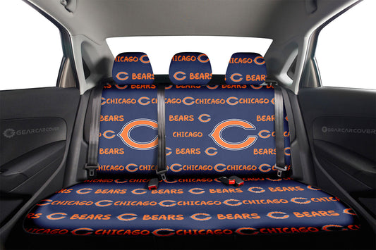 Chicago Bears Car Back Seat Covers Sporty Team Collection - Gearcarcover - 2
