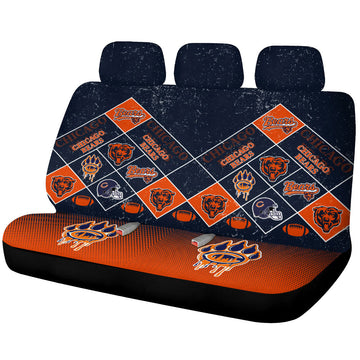 Chicago Bears Car Back Seat Covers Sporty Team Collection - Gearcarcover - 1
