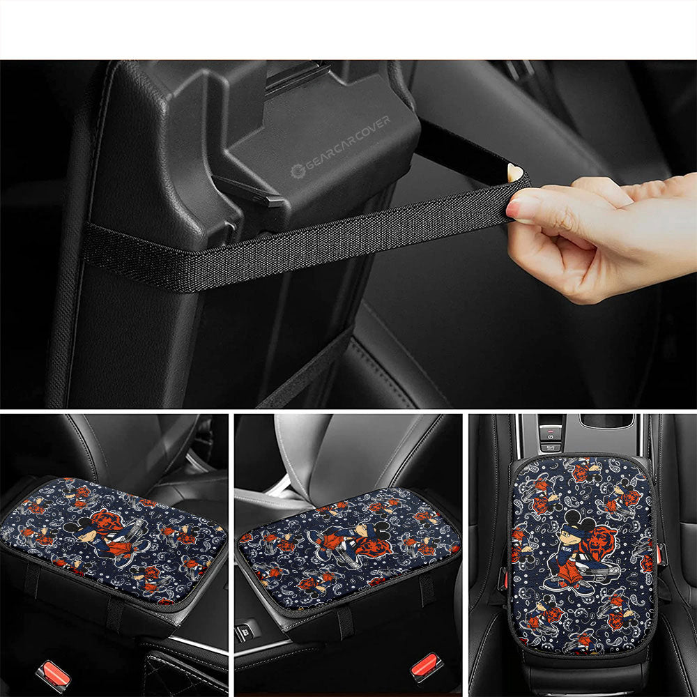 Chicago Bears Car Center Console Cover Cartoon Theme Collection - Gearcarcover - 4