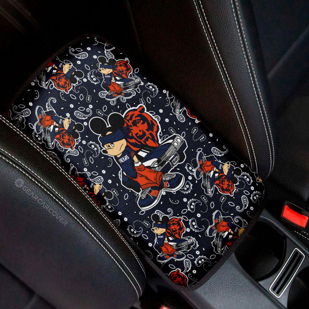 Chicago Bears Car Center Console Cover Cartoon Theme Collection - Gearcarcover - 1