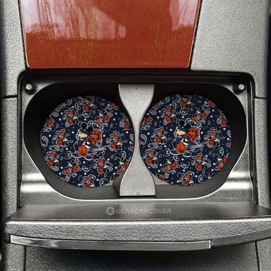 Chicago Bears Car Coaster Set Cartoon Theme Collection - Gearcarcover - 1