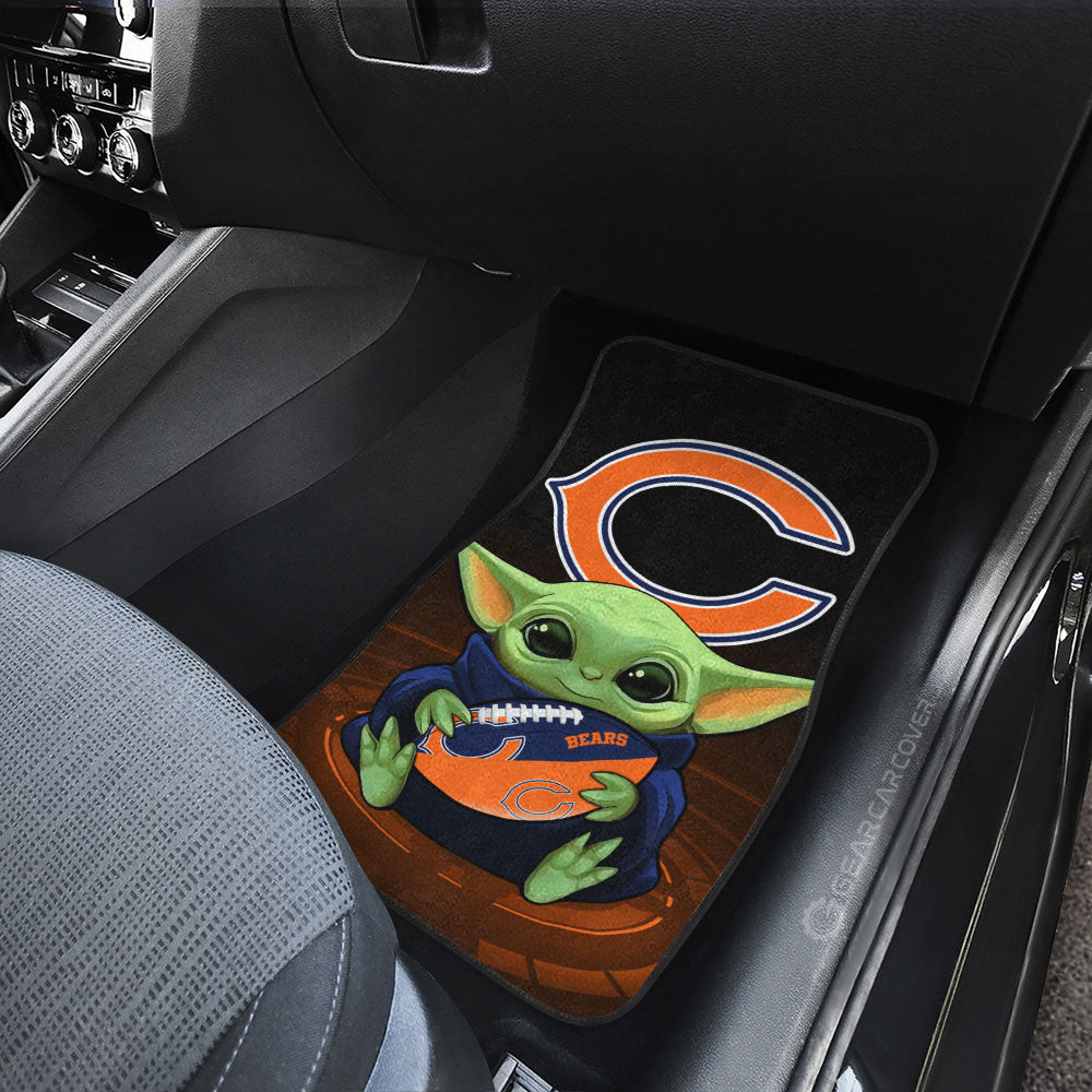 Chicago Bears Car Floor Mats Baby Yoda Car Accessories For Fan - Gearcarcover - 3