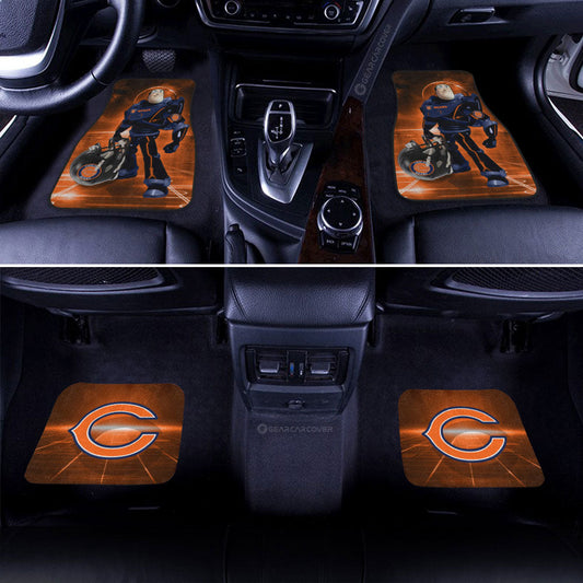 Chicago Bears Car Floor Mats Custom Car Accessories For Fan - Gearcarcover - 2