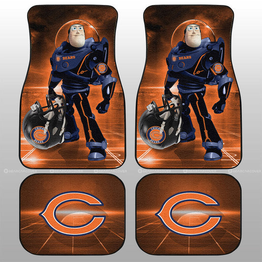 Chicago Bears Car Floor Mats Custom Car Accessories For Fan - Gearcarcover - 1