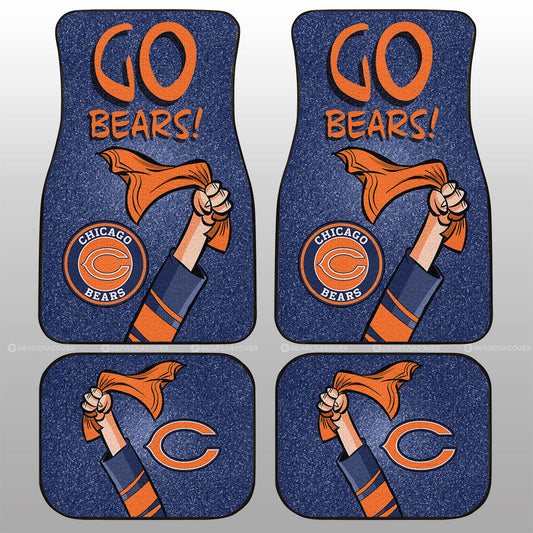 Chicago Bears Car Floor Mats Custom Car Accessories - Gearcarcover - 1