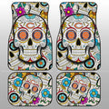 Chicago Bears Car Floor Mats Custom Sugar Skull Car Accessories - Gearcarcover - 1