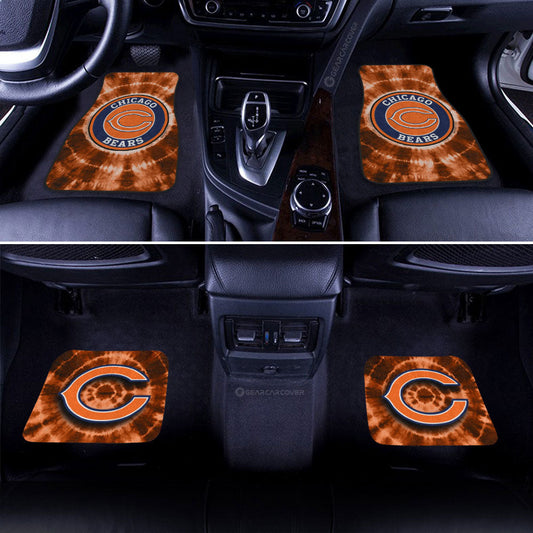 Chicago Bears Car Floor Mats Custom Tie Dye Car Accessories - Gearcarcover - 2