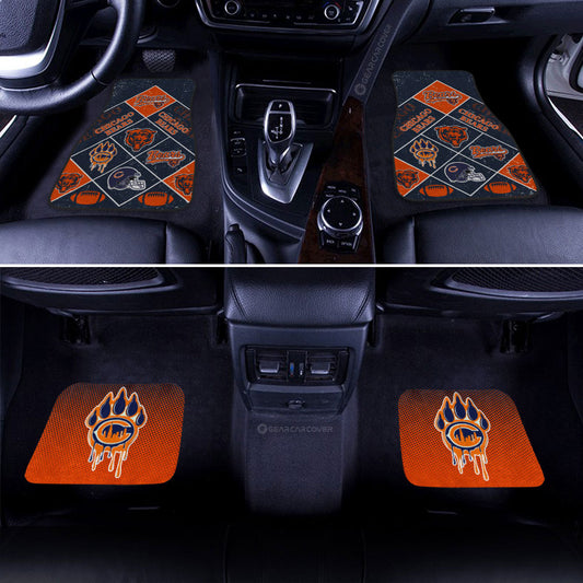 Chicago Bears Car Floor Mats Sporty Team Collection - Gearcarcover - 2