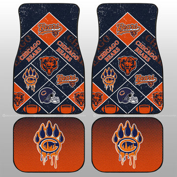 Chicago Bears Car Floor Mats Sporty Team Collection - Gearcarcover - 1